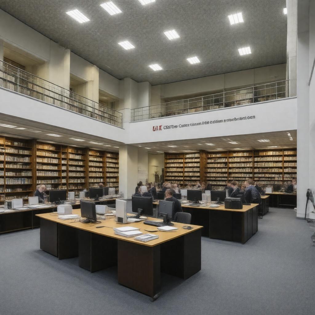 AI-created image of UK ISSN Centre