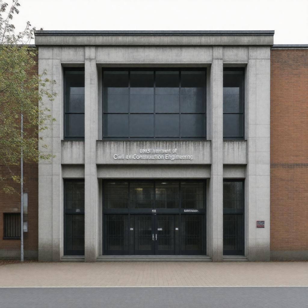 Click to view larger image AI-created image of UMIST Department of Civil and Construction Engineering