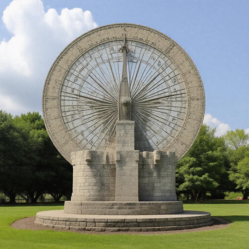 AI-created image of UMass Amherst Sunwheel