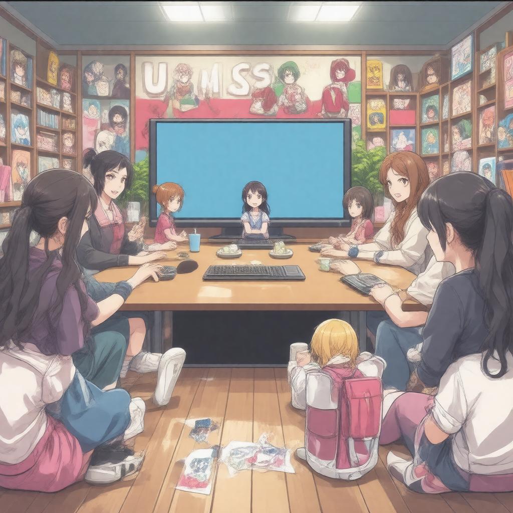 AI-created image of UMass Anime and Manga Club