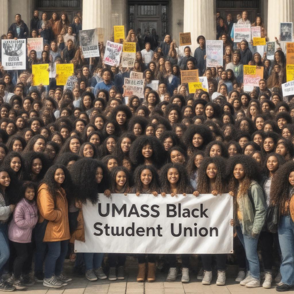 AI-created image of UMass Black Student Union