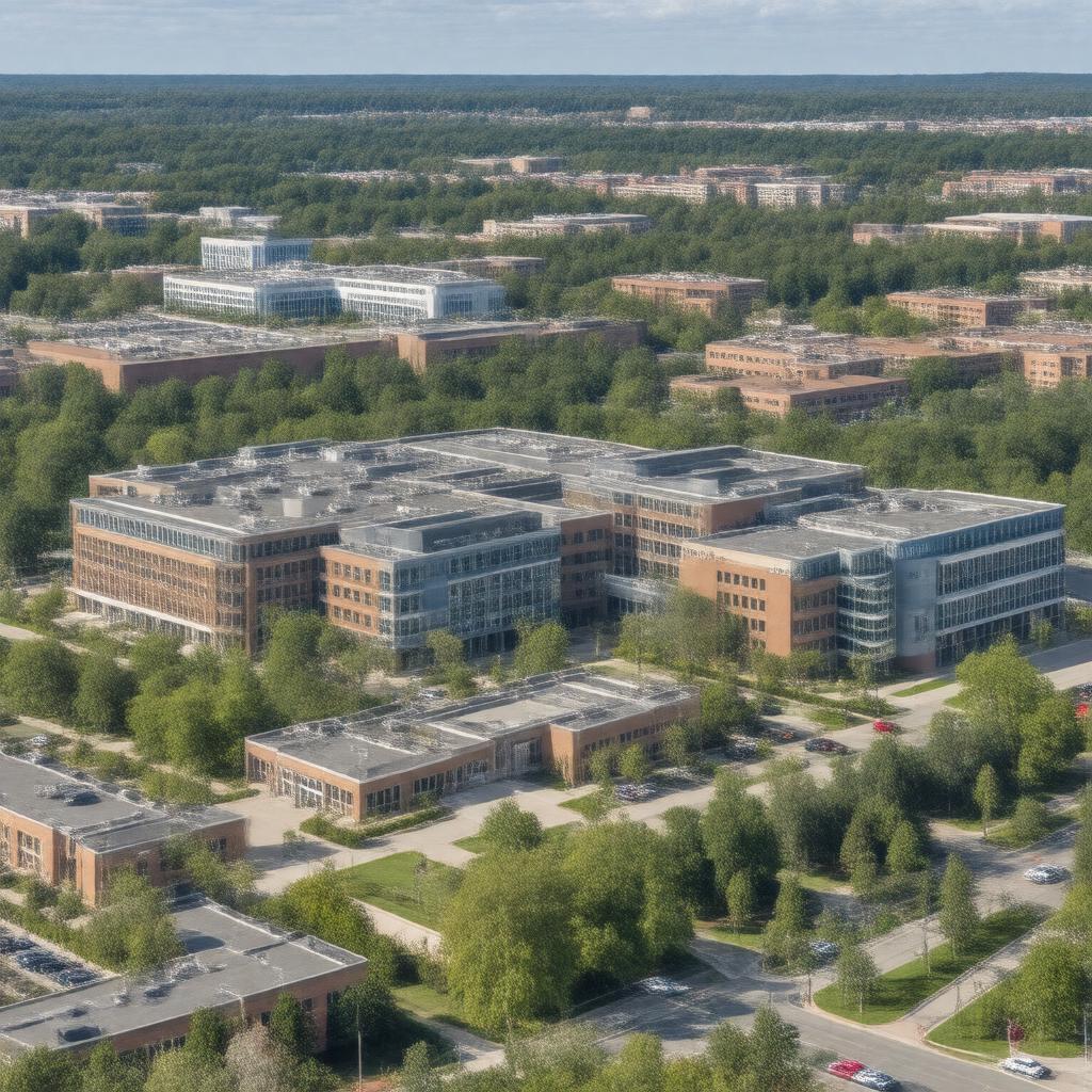 AI-created image of UMass Chan Medical School