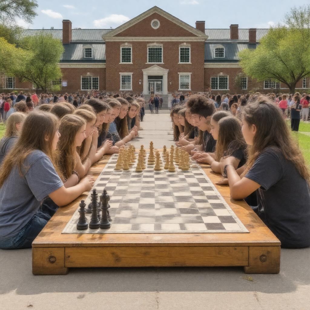 Click to view larger image AI-created image of UMass Chess Club