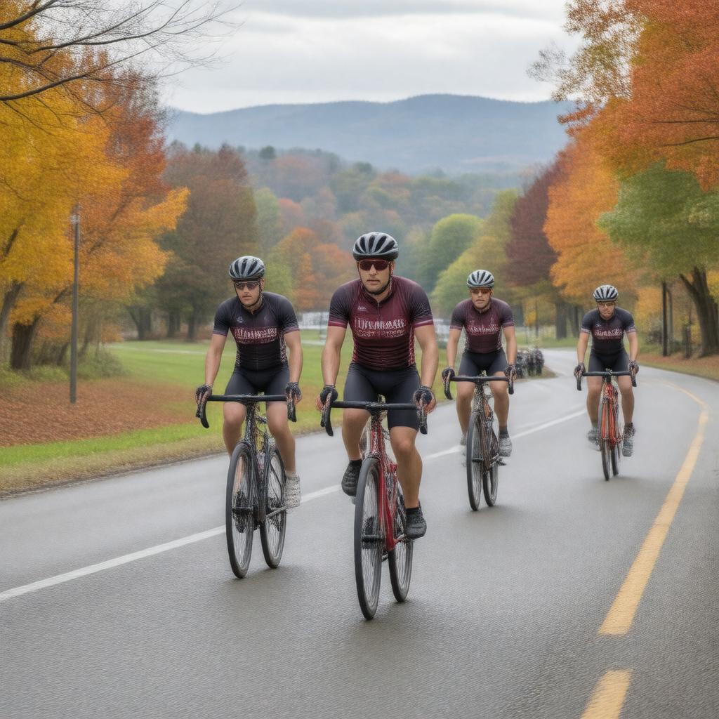 AI-created image of UMass Cycling Club