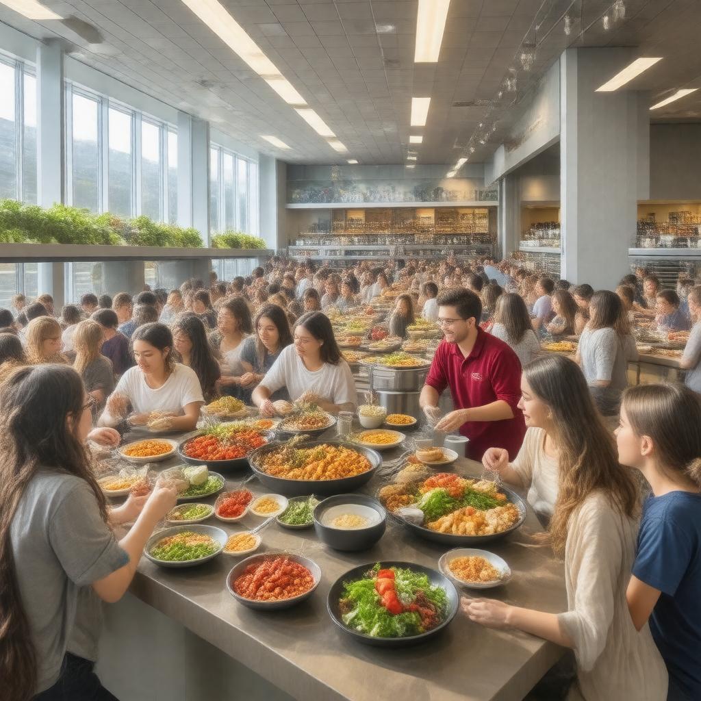 AI-created image of UMass Dining