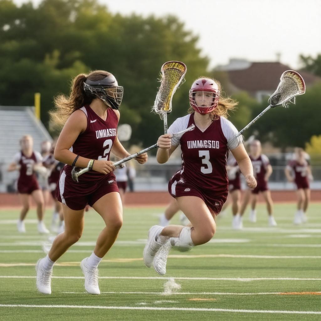 AI-created image of UMass Minutewomen lacrosse