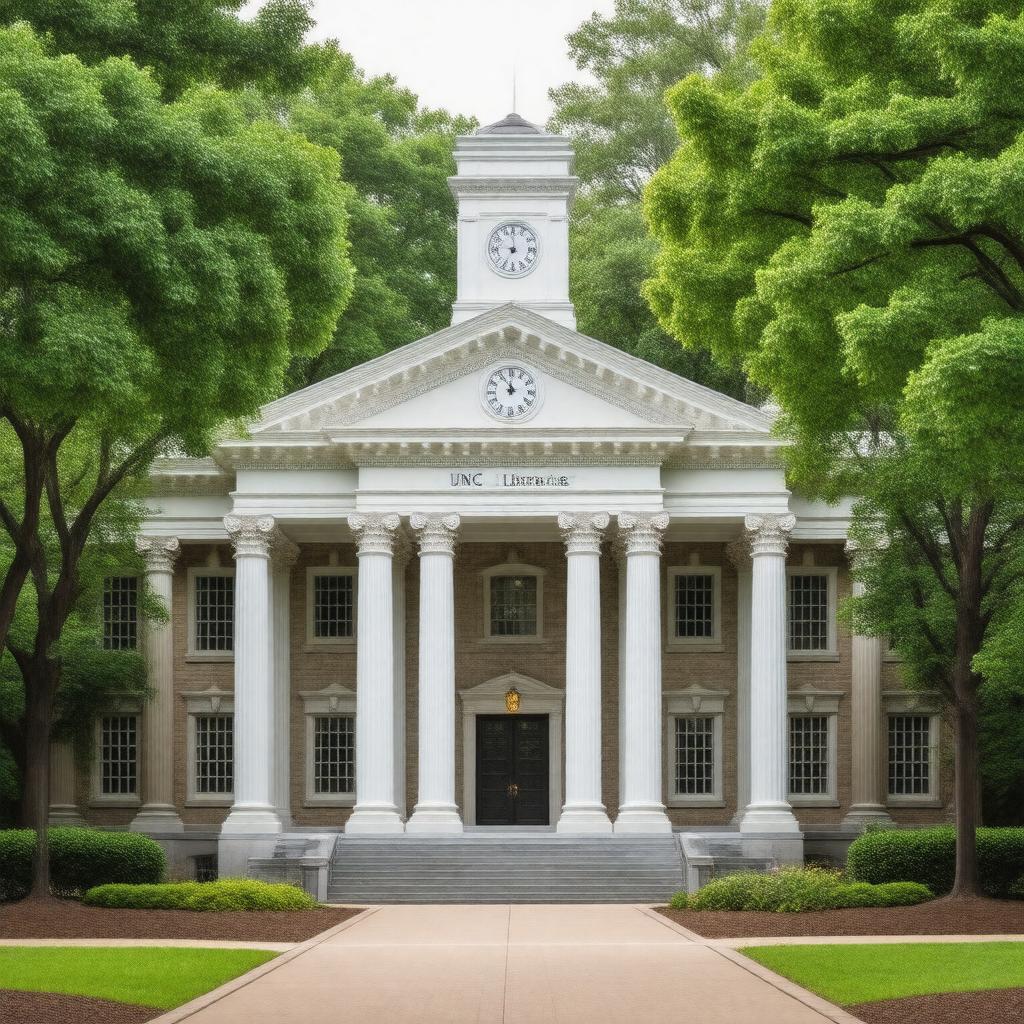 Click to view larger image AI-created image of UNC Libraries