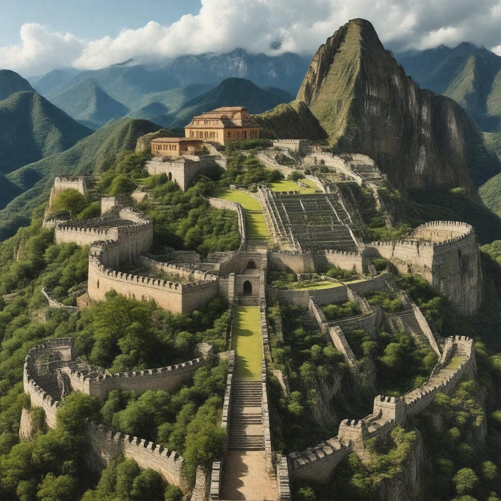 AI-created image of UNESCO World Heritage Sites