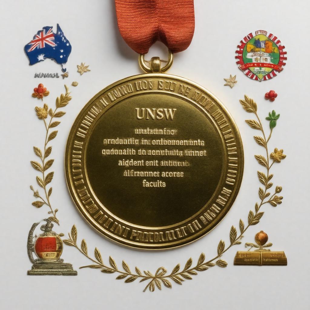Click to view larger image AI-created image of UNSW Gold Medal
