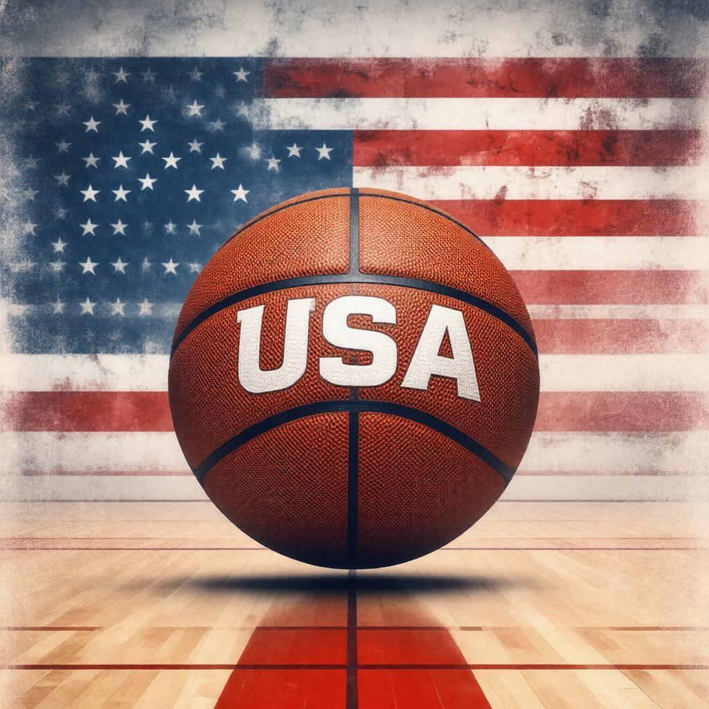 AI-created image of USA Basketball