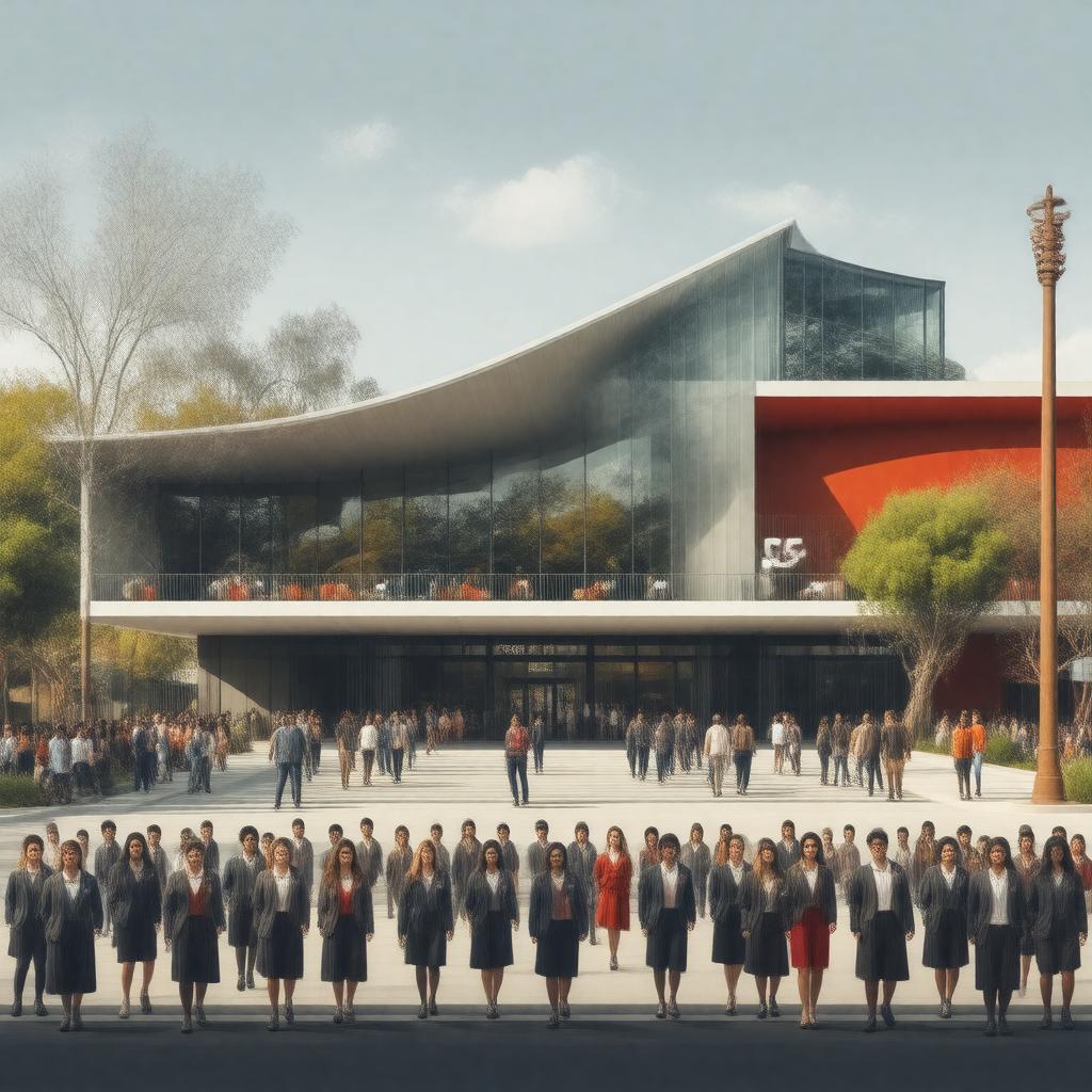 Click to view larger image AI-created image of USC Rossier School of Education