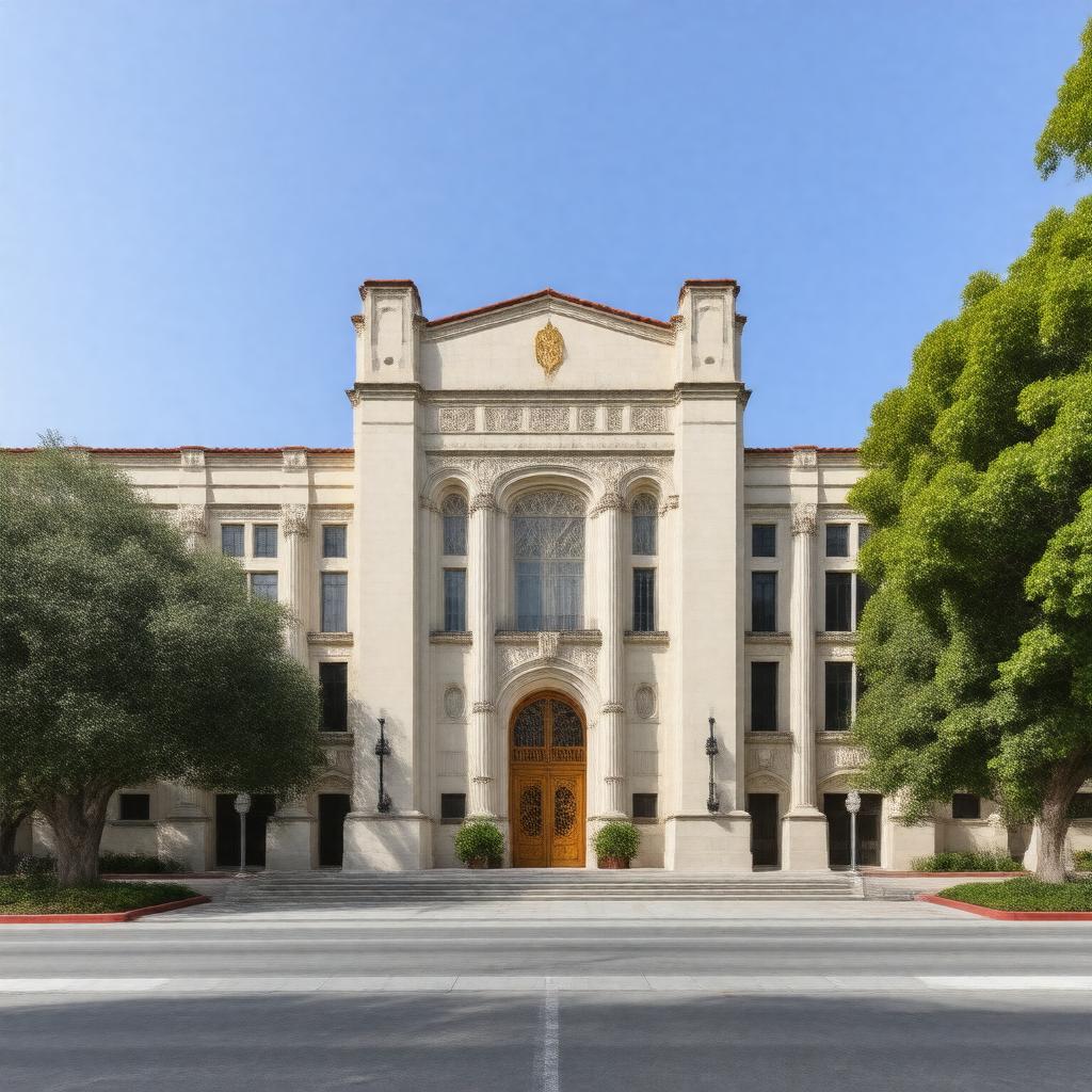 AI-created image of USC School of Dramatic Arts