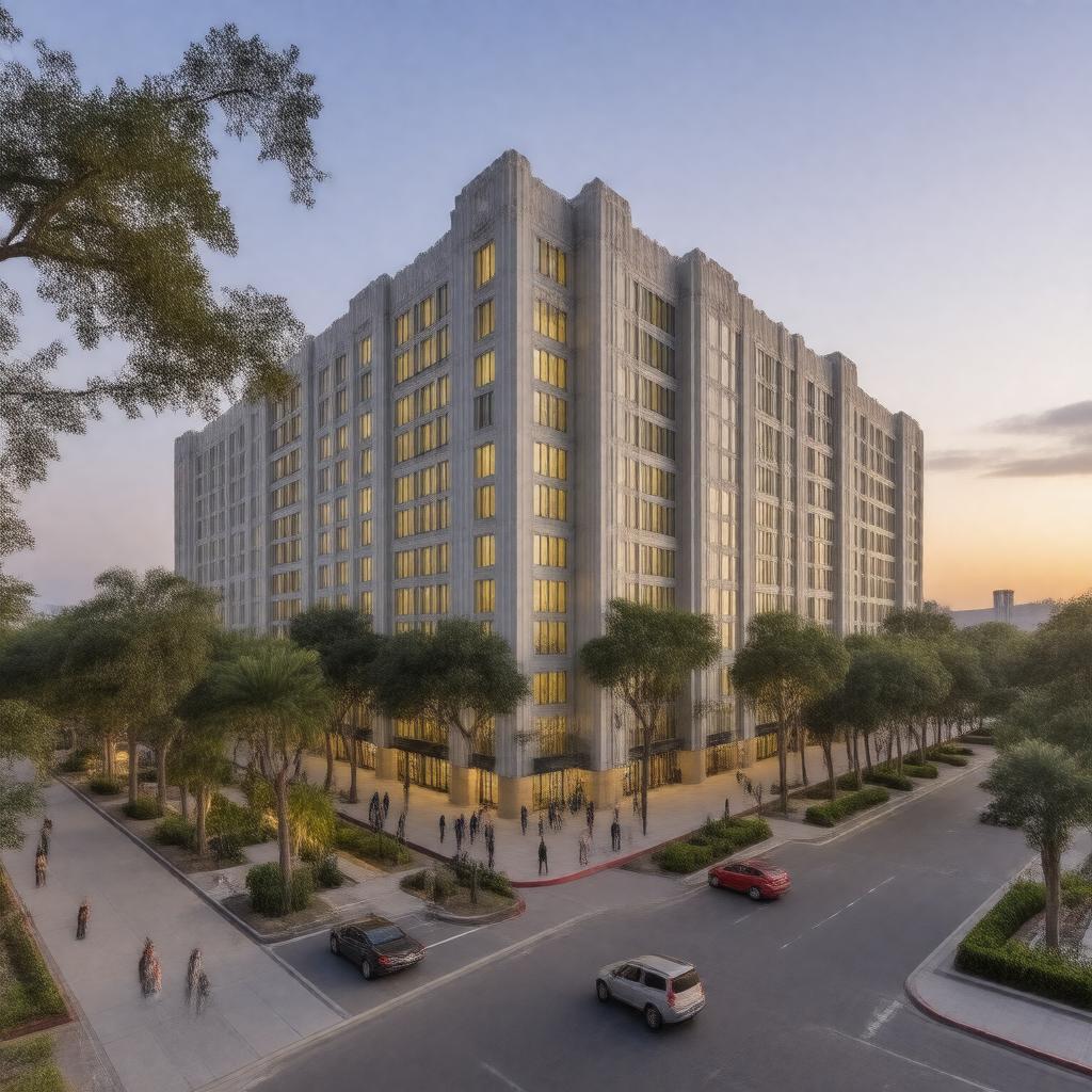 AI-created image of USC Village