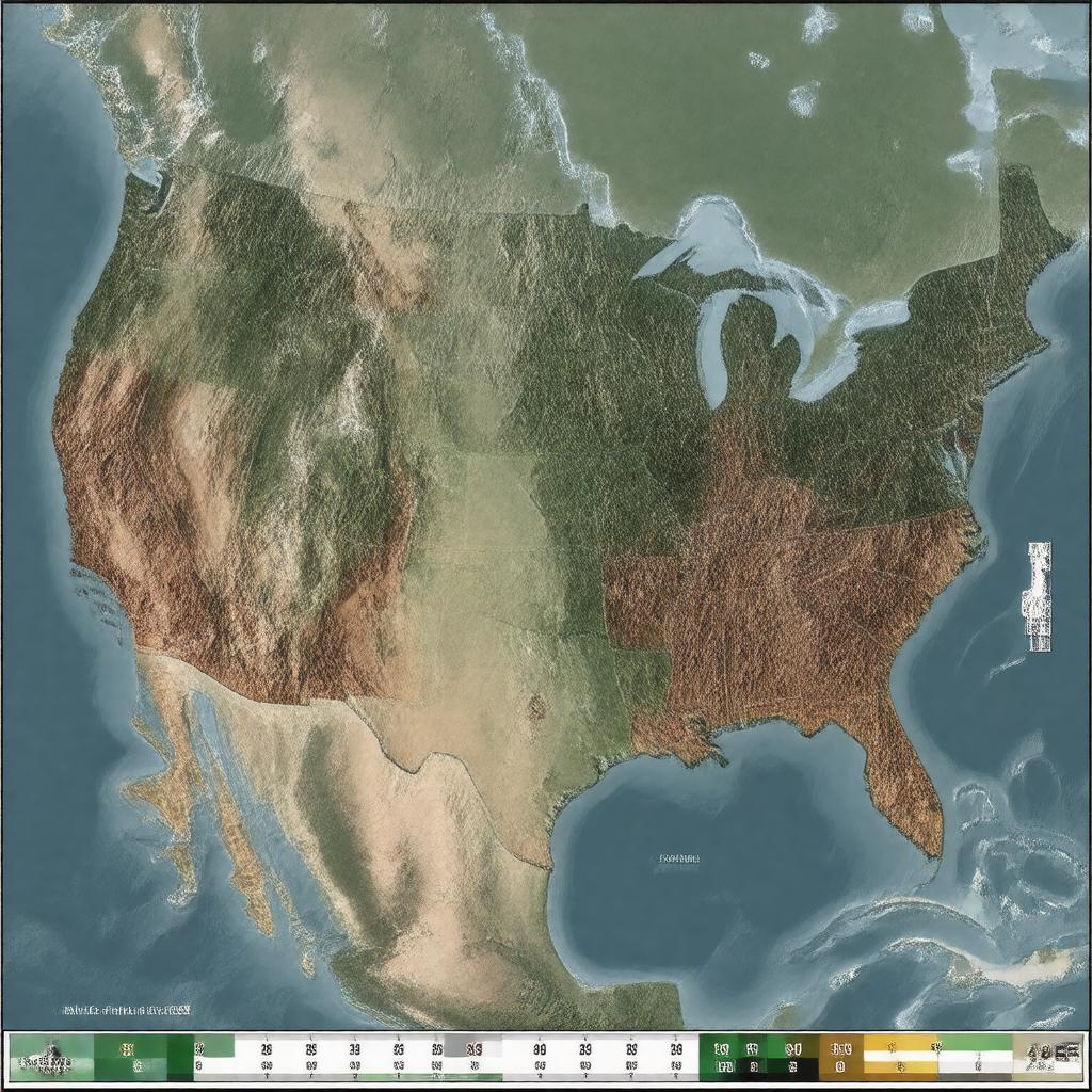 AI-created image of USDA zones 4–8
