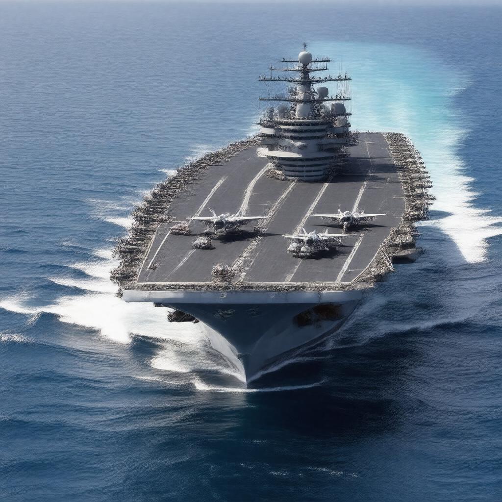 AI-created image of USS Enterprise (CVN-65)