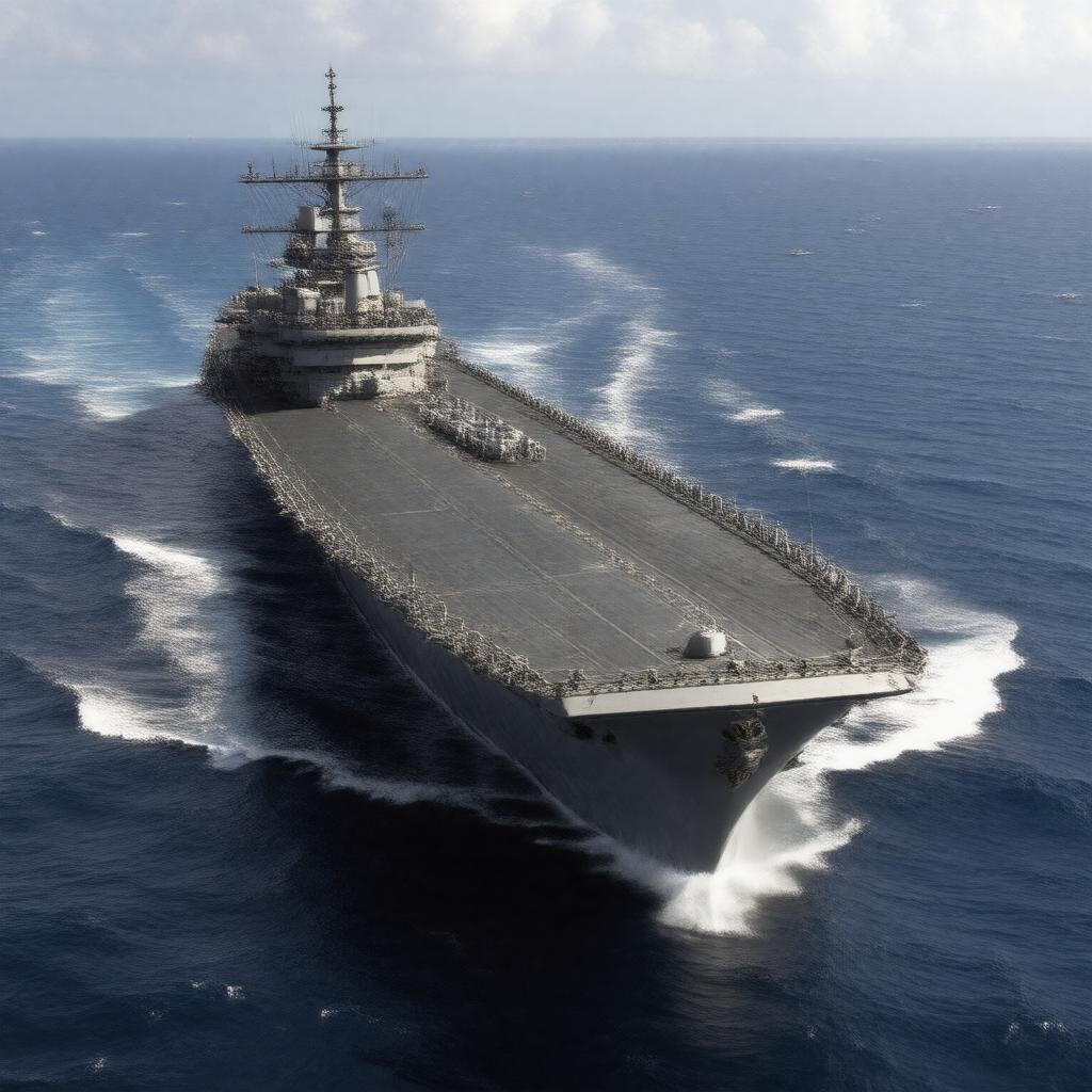AI-created image of USS Hornet