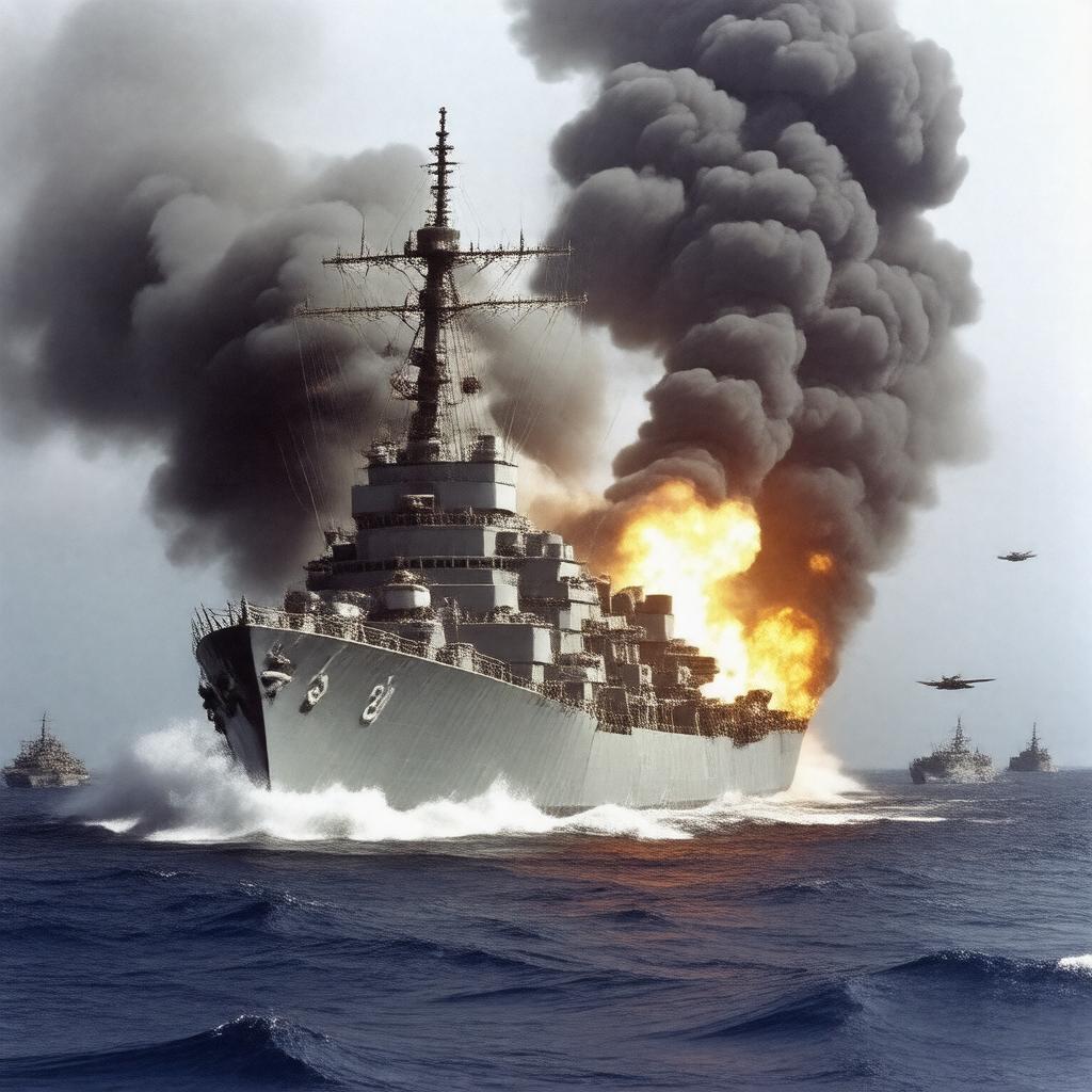 AI-created image of USS Liberty incident