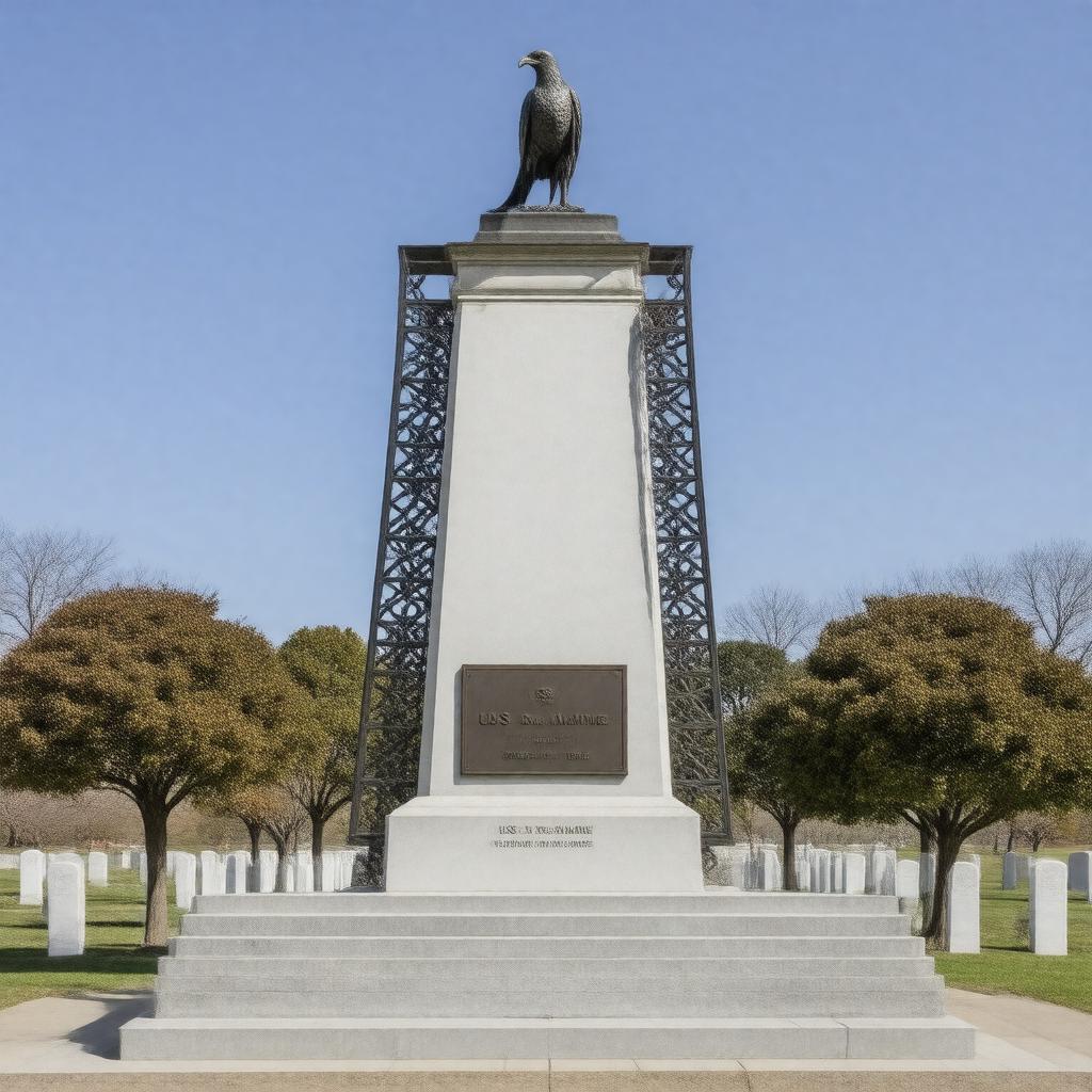 AI-created image of USS Maine Mast Memorial