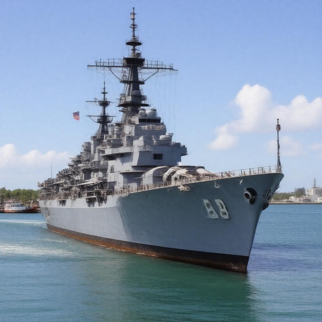 AI-created image of USS Missouri