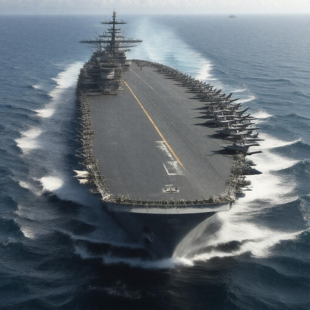 AI-created image of USS Nimitz