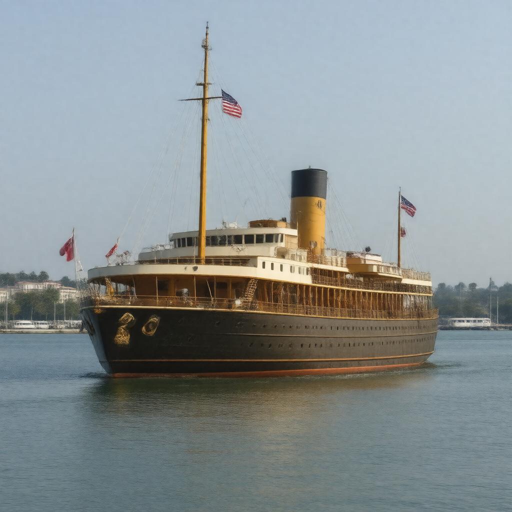 AI-created image of USS Sequoia (historical)