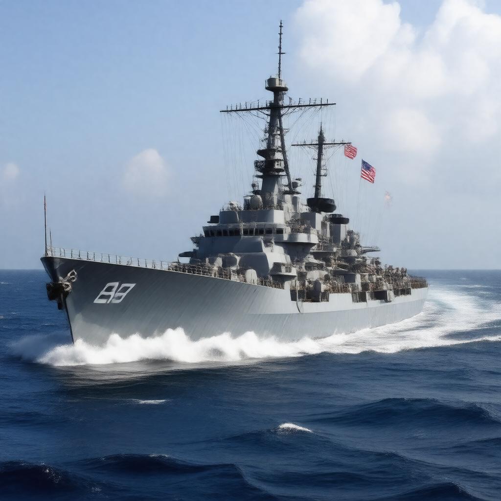 AI-created image of USS Sheridan