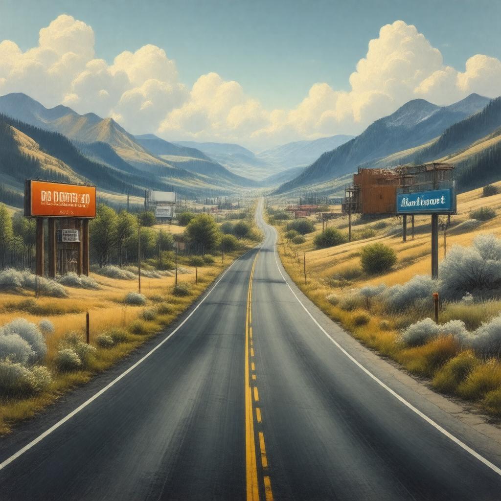 AI-created image of US Route 20