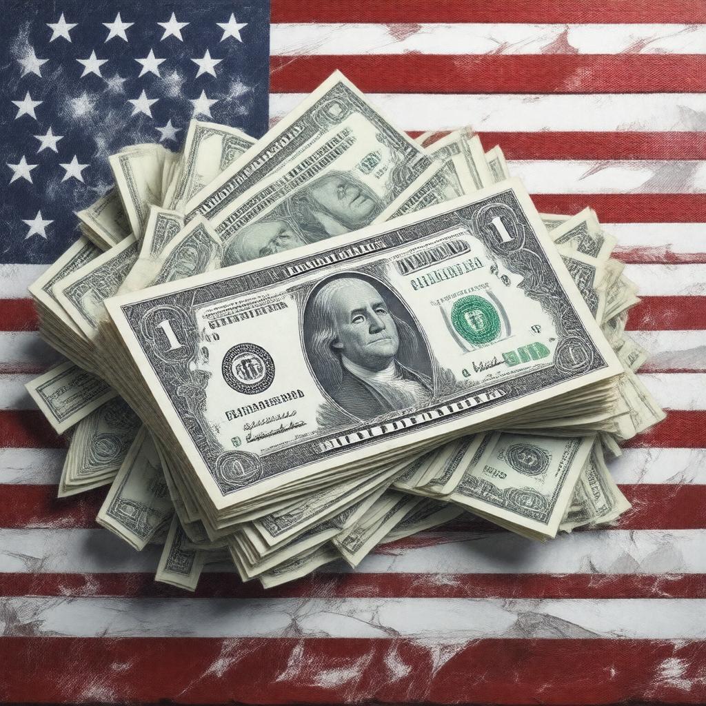 AI-created image of US dollars