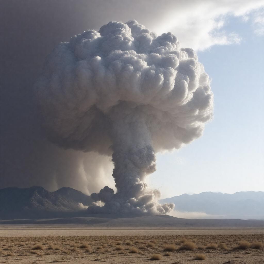 AI-created image of US nuclear testing