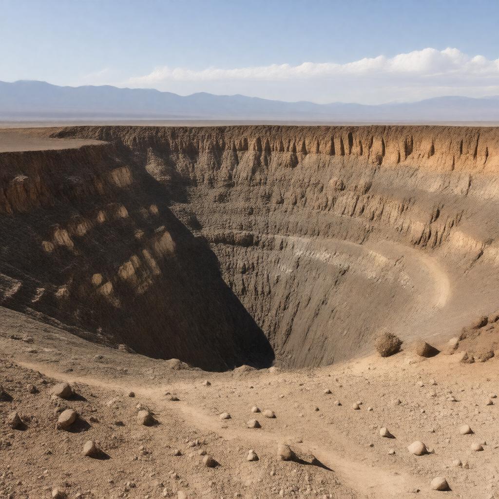AI-created image of Ubehebe Crater