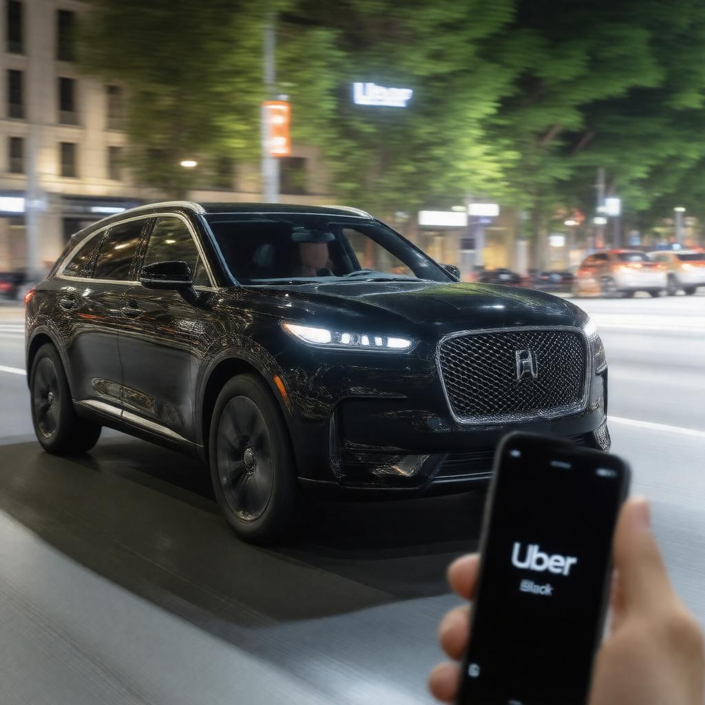 AI-created image of Uber Black