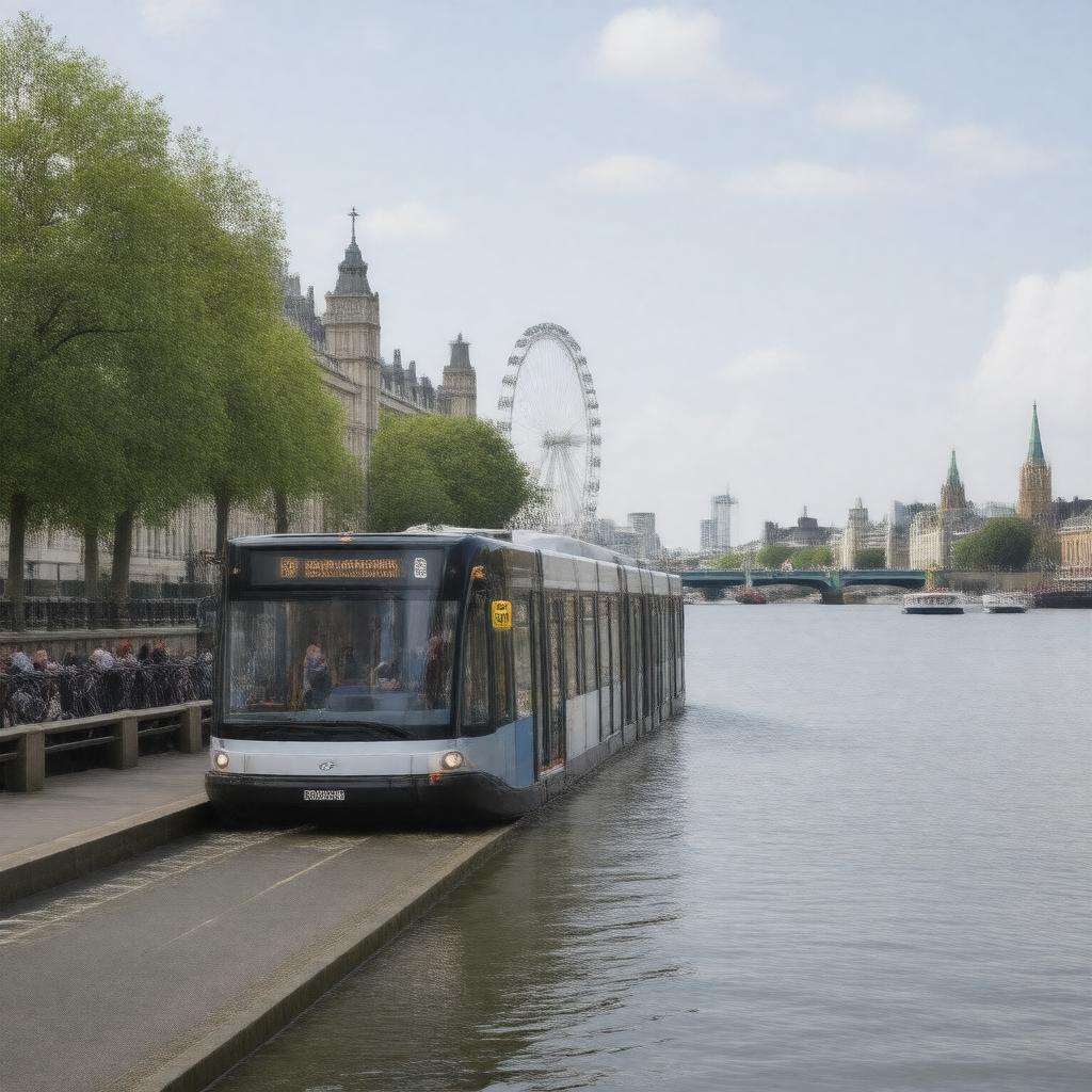 AI-created image of Uber Boat by Thames Clippers
