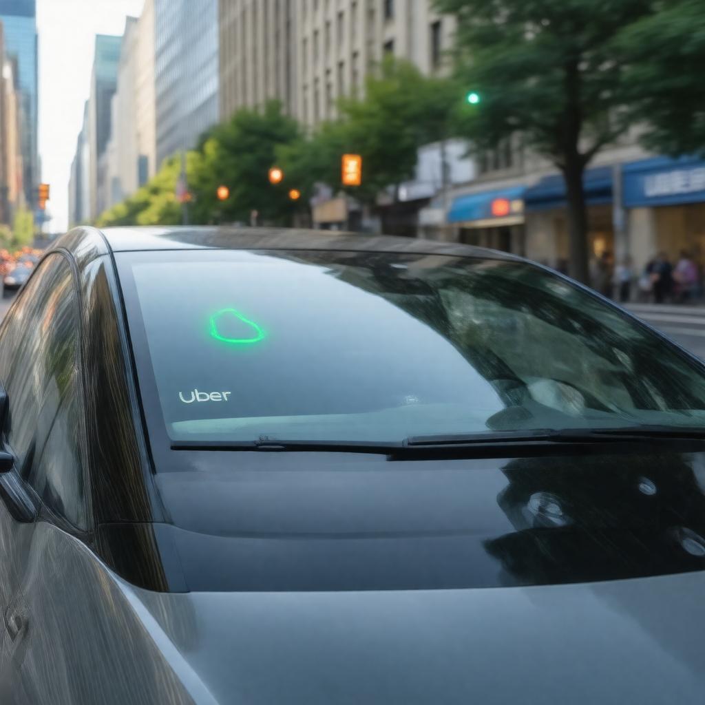 Click to view larger image AI-created image of Uber Green