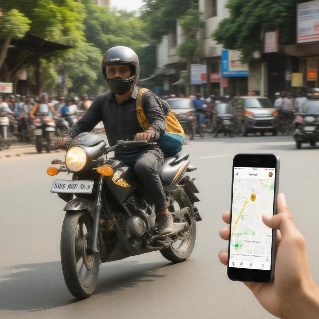 AI-created image of Uber Moto