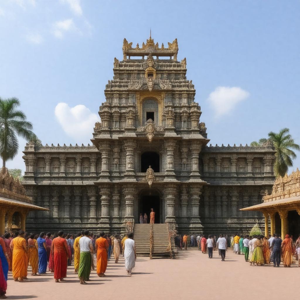 AI-created image of Udupi Sri Krishna Matha