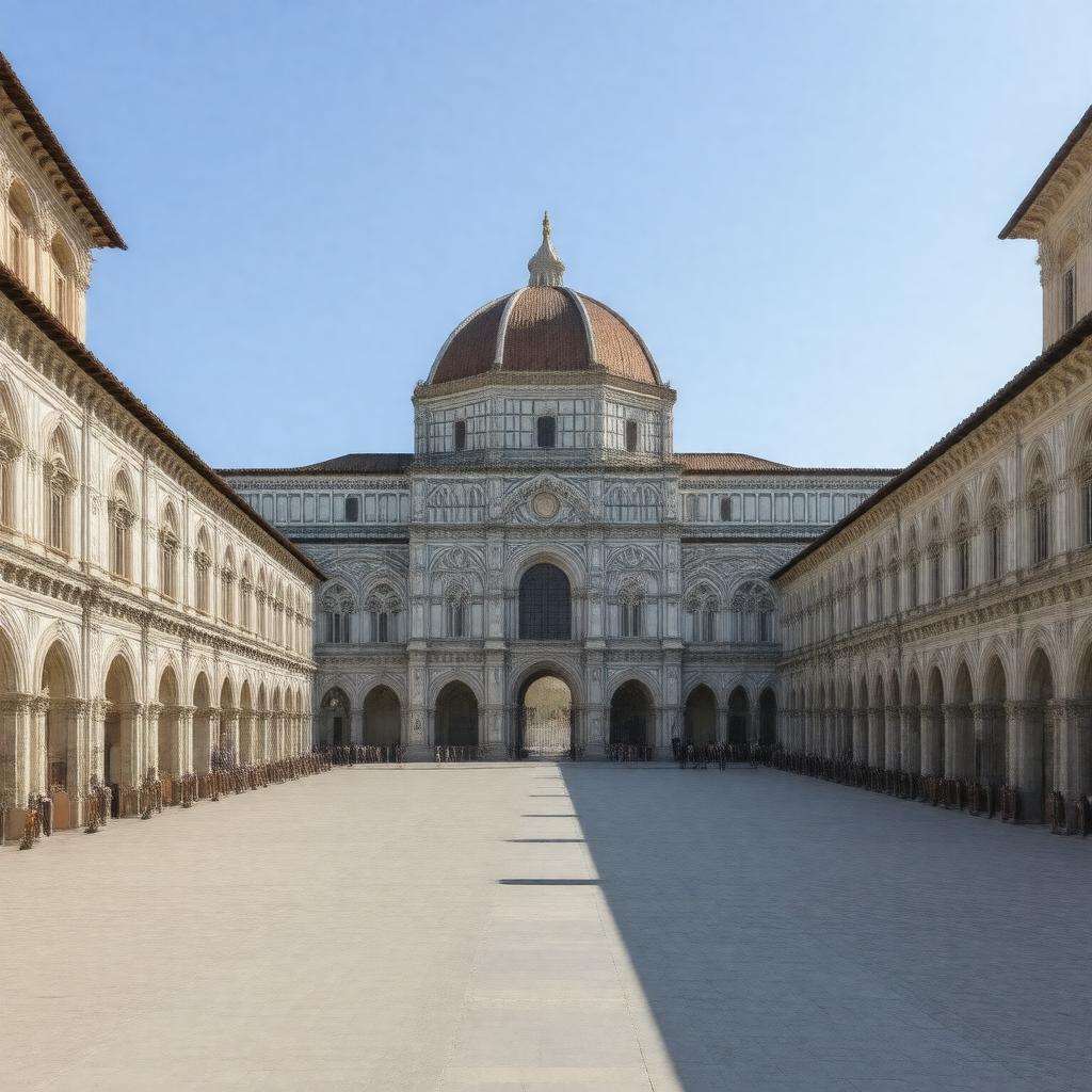 AI-created image of Uffizi Gallery