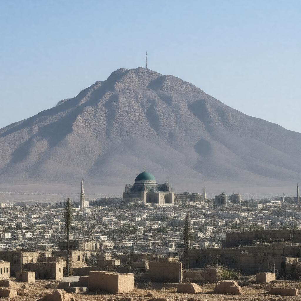 AI-created image of Uhud Mountain