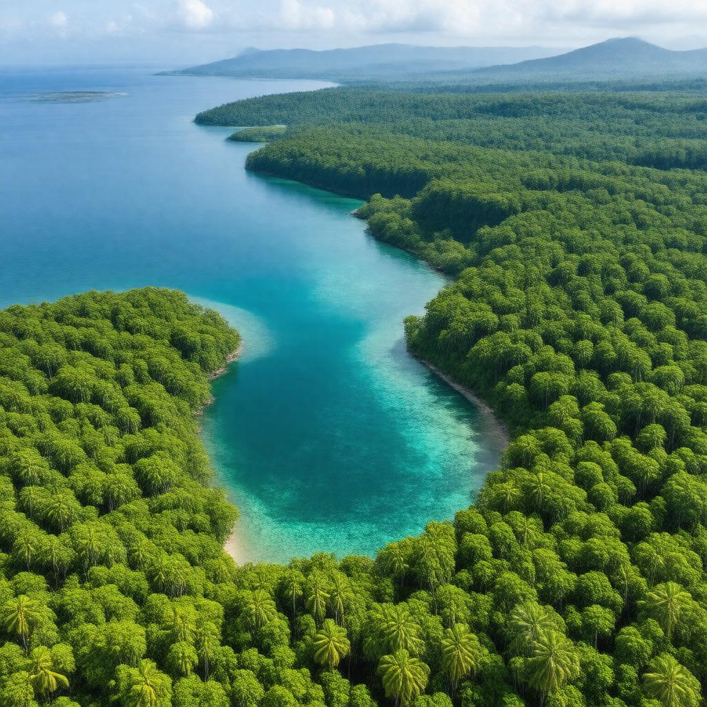 AI-created image of Ujung Kulon National Park