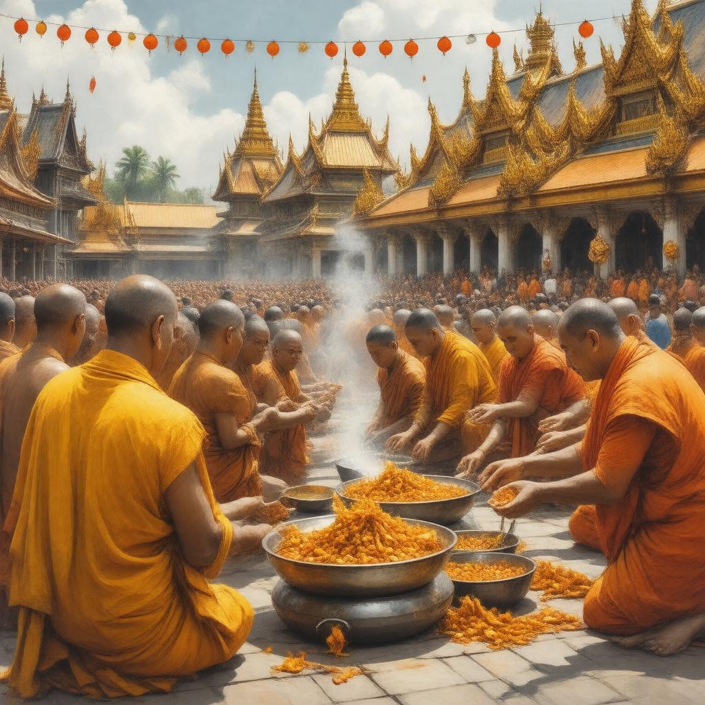 AI-created image of Ullambana Festival (India)