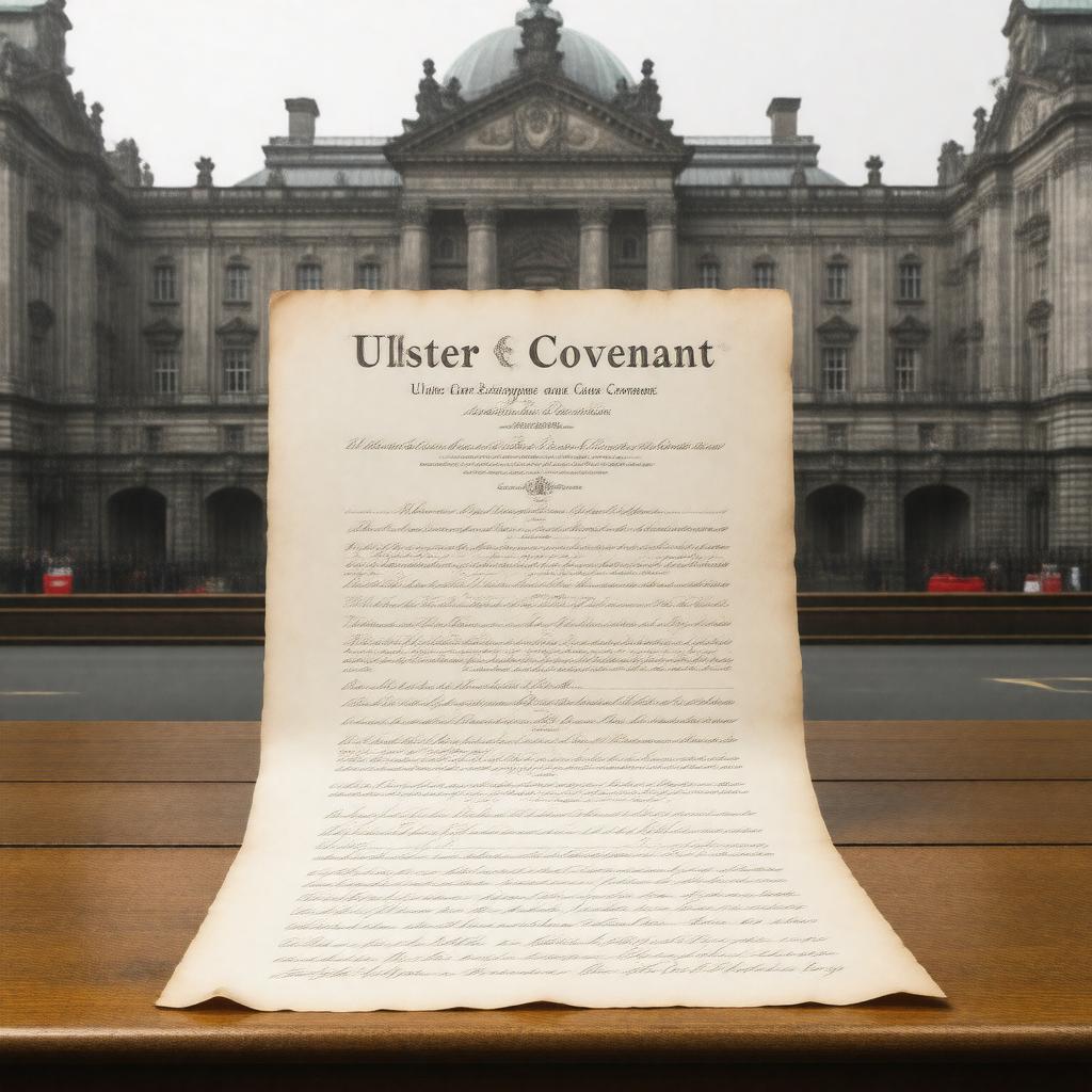 AI-created image of Ulster Covenant
