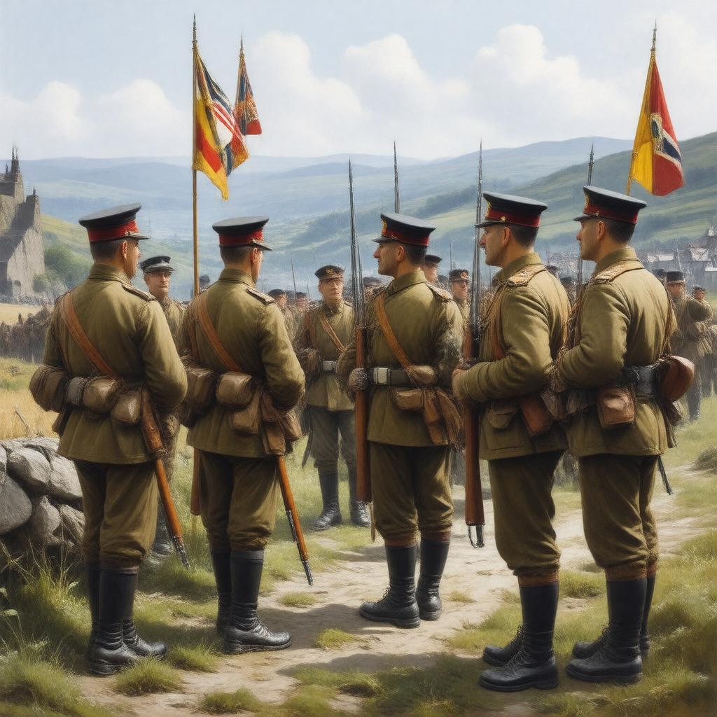 AI-created image of Ulster Volunteers