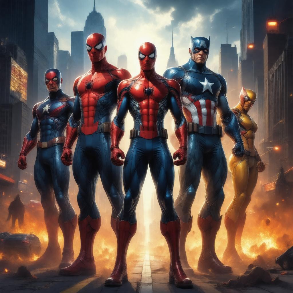 AI-created image of Ultimate Marvel