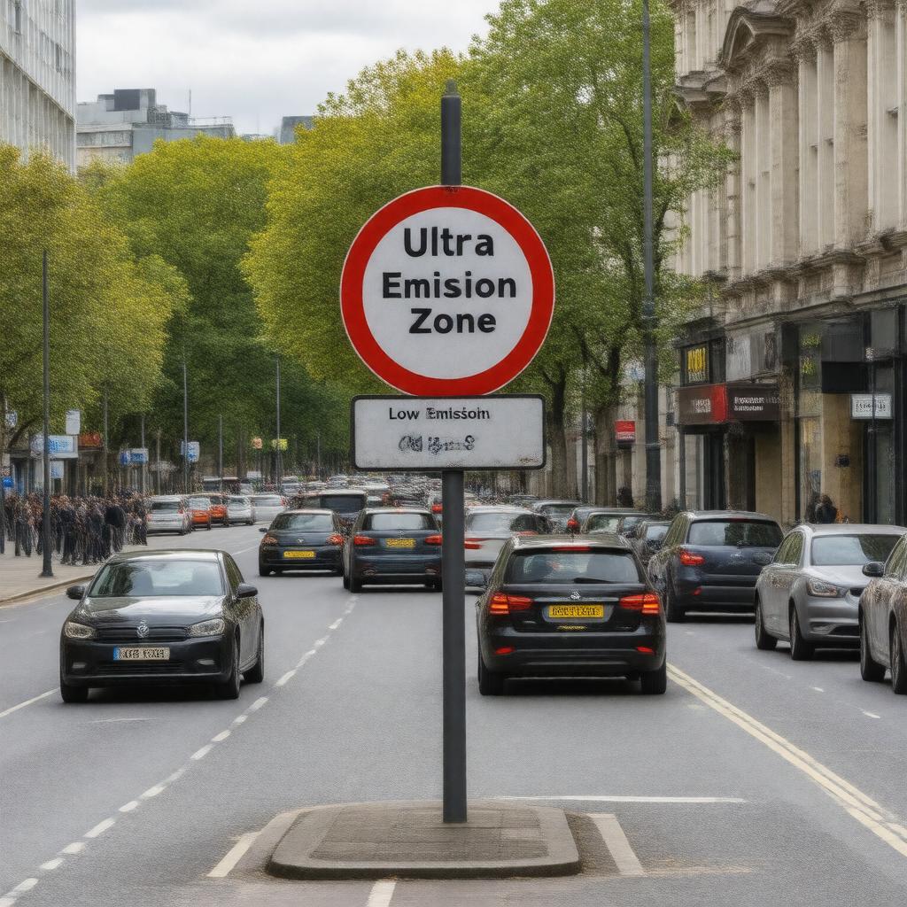 AI-created image of Ultra Low Emission Zone