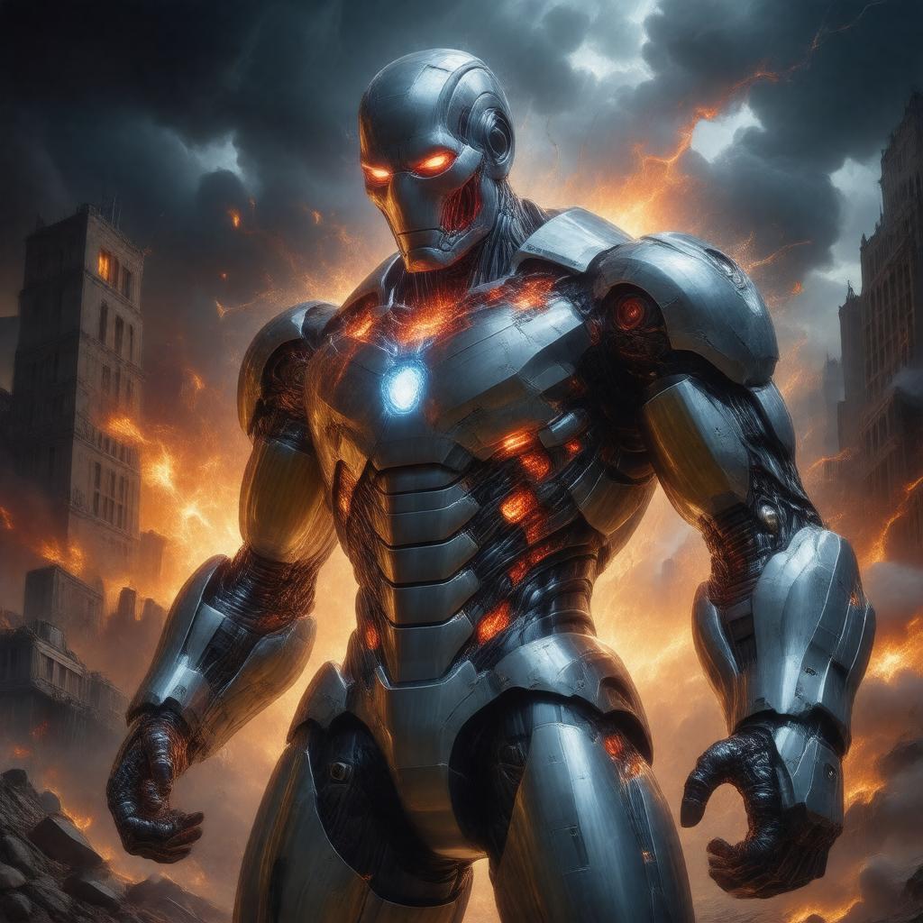 AI-created image of Ultron