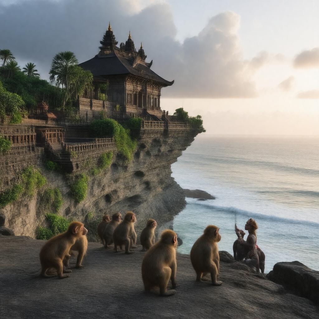 AI-created image of Uluwatu Temple