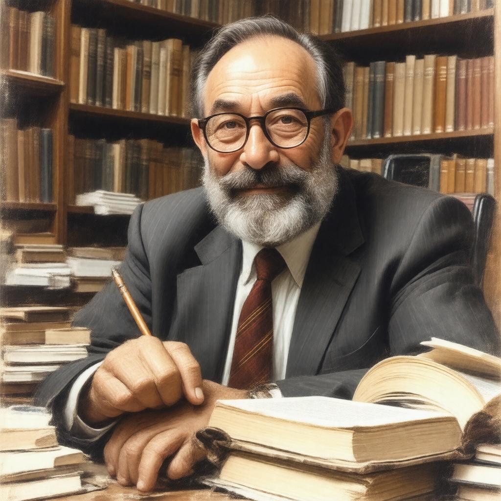 AI-created image of Umberto Eco