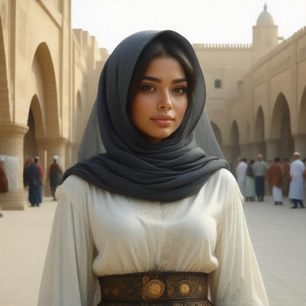 AI-created image of Umm Habiba