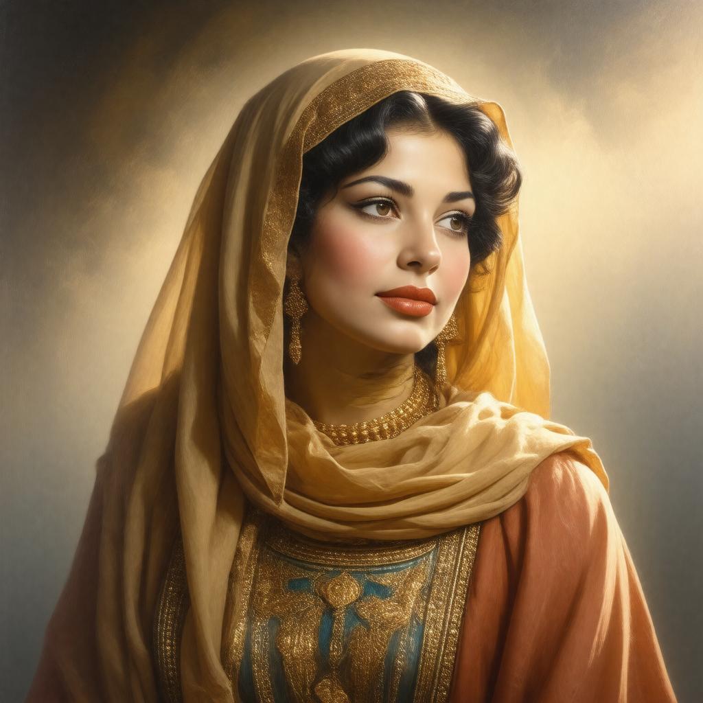 AI-created image of Umm Kulthum