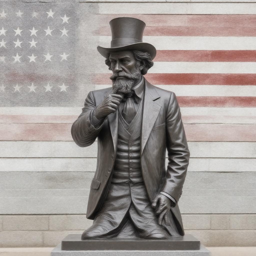 AI-created image of Uncle Sam Memorial Statue