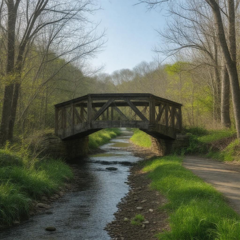 AI-created image of Uncle Tim's Bridge
